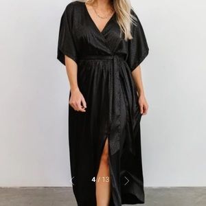 Savannah Print Kimono Maxi Baltic Born